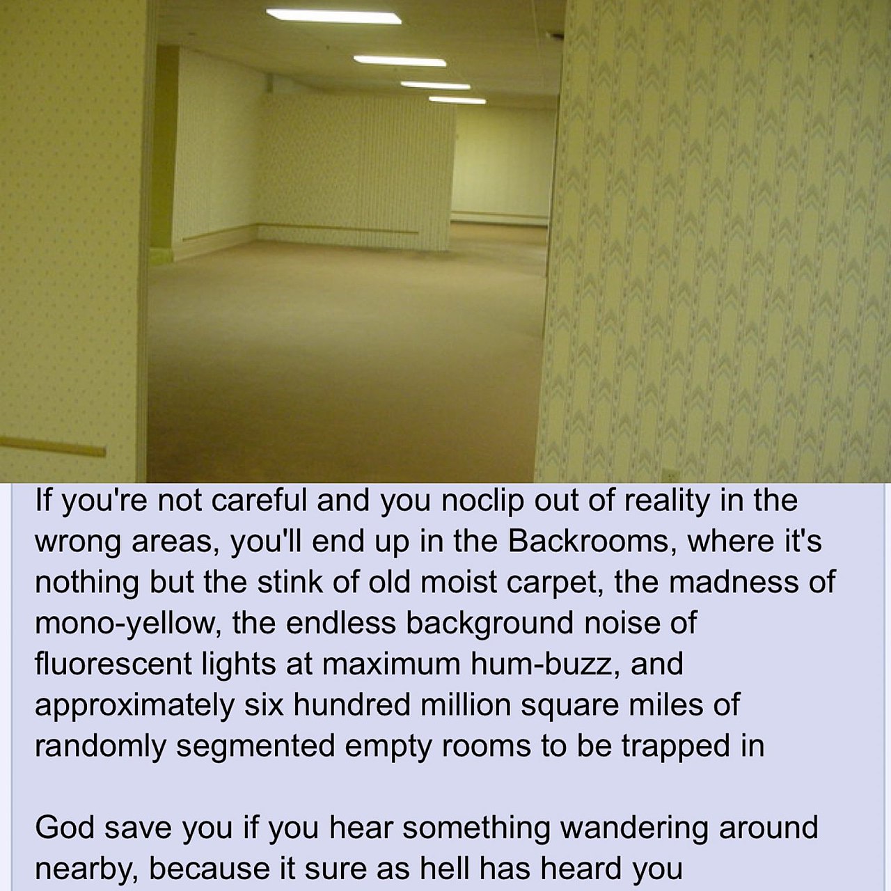 OG Backrooms 4chan Post